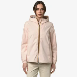 K-WAY Marguerite Stretch Poly Jersey - Jackets - Mid - Woman - Pink Gardenia Fashion