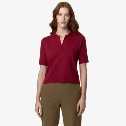 K-WAY Marlhes - Knitwear - Polo - Woman - Red Dk Clearance