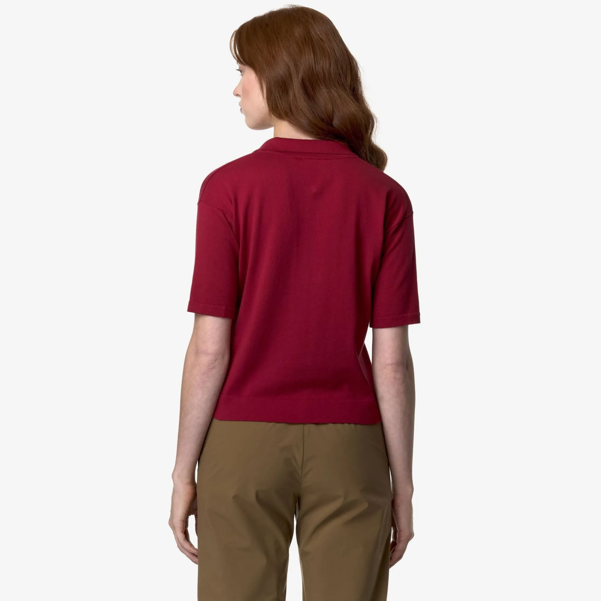 K-WAY Marlhes - Knitwear - Polo - Woman - Red Dk Clearance