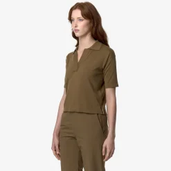 K-WAY Marlhes - Knitwear - Polo - Woman - Brown Corda Best Sale