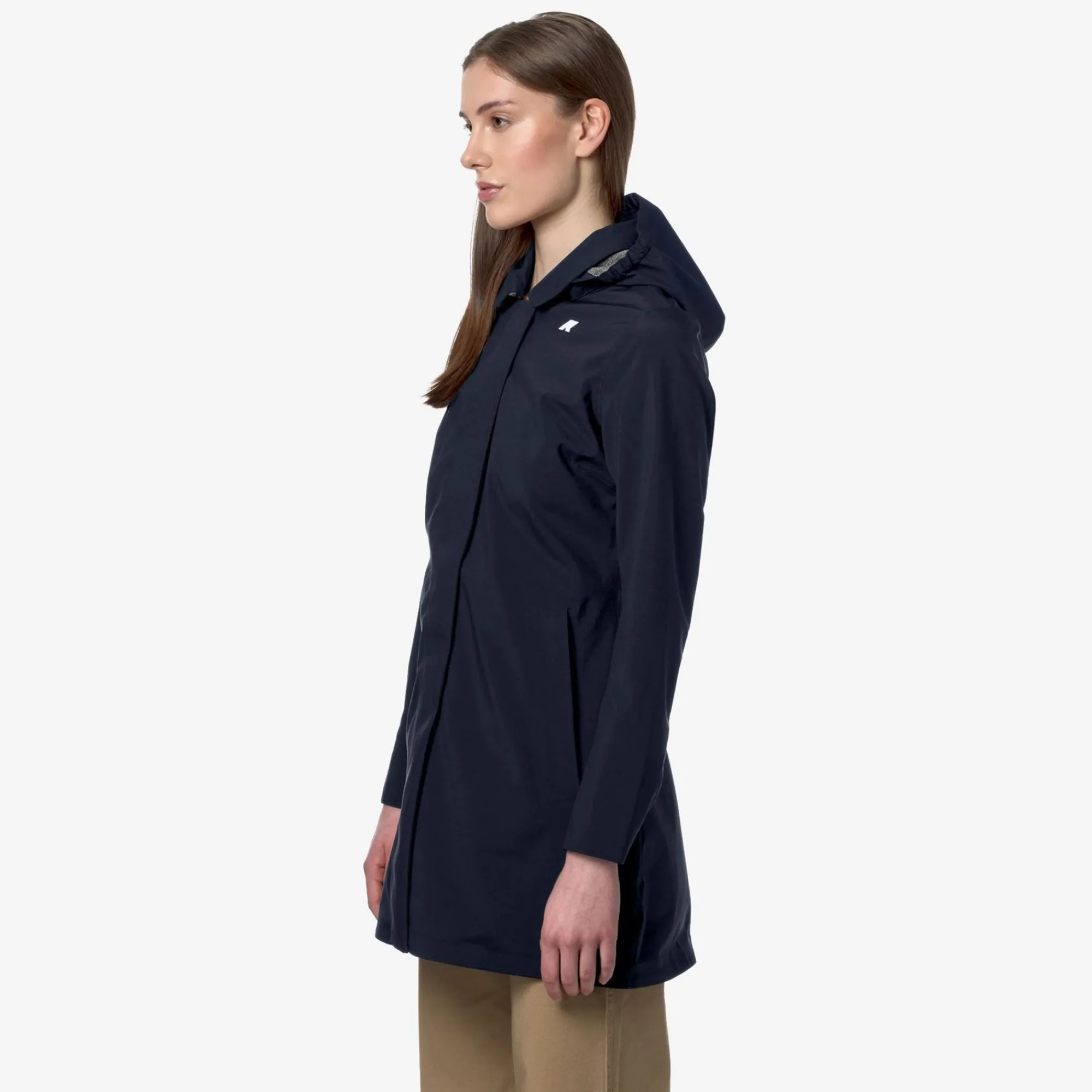 K-WAY Mathy Bonded Jersey - Jackets - Mid - Woman - Blue Depth New