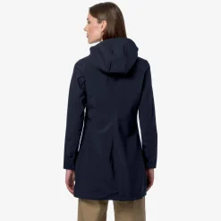 K-WAY Mathy Bonded Jersey - Jackets - Mid - Woman - Blue Depth New