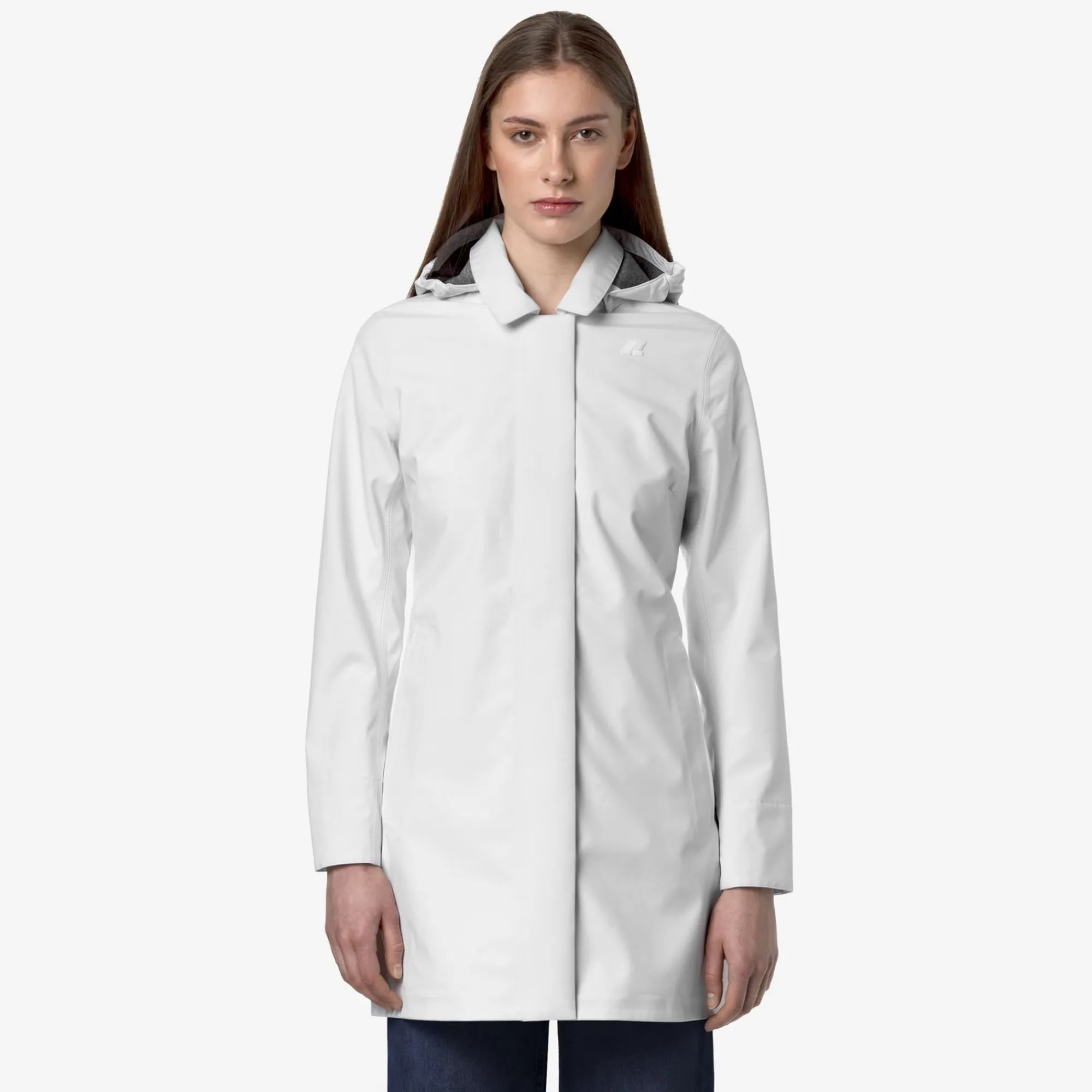 K-WAY Mathy Bonded Jersey - Jackets - Mid - Woman - White Hot