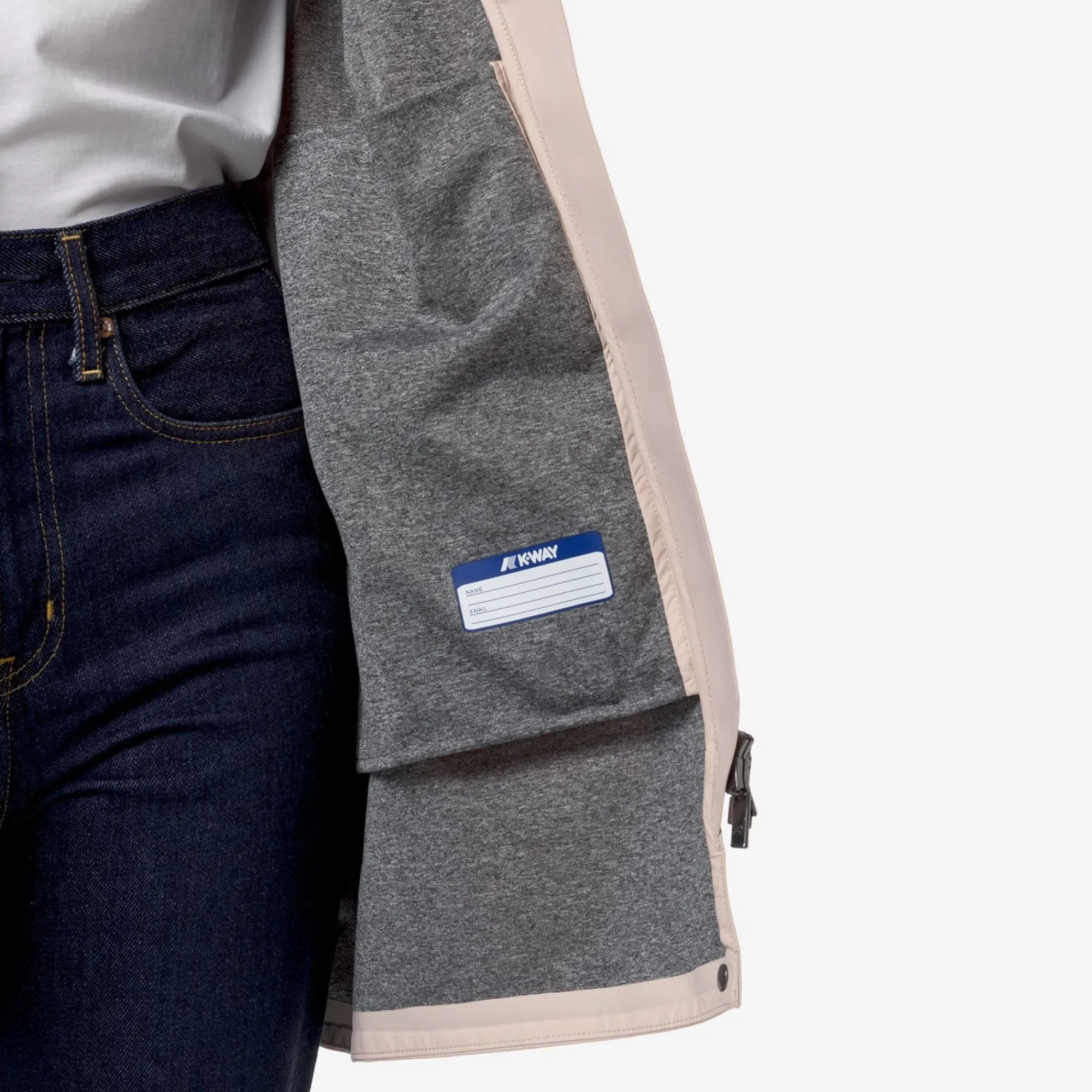 K-WAY Mathy Bonded Jersey - Jackets - Mid - Woman - Pink Gardenia Online