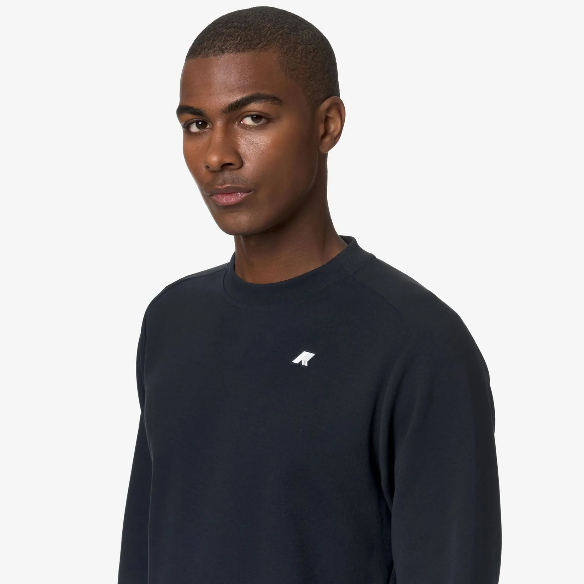 K-WAY Medine Interlock - Fleece - Jumper - Man - Blue Depth Clearance