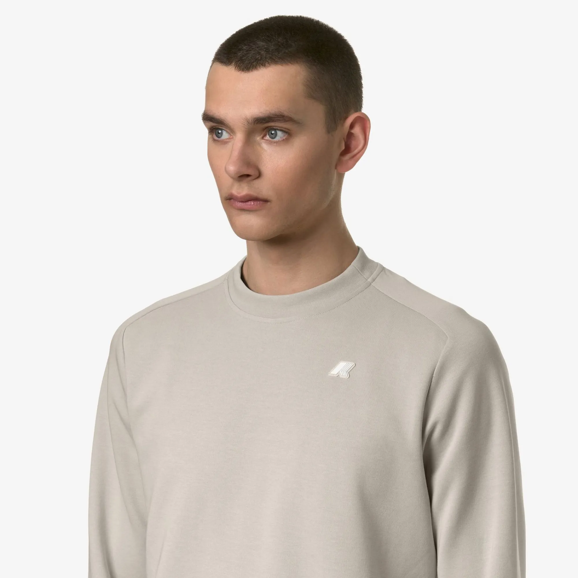 K-WAY Medine Interlock - Fleece - Jumper - Man - Beige Lt Flash Sale