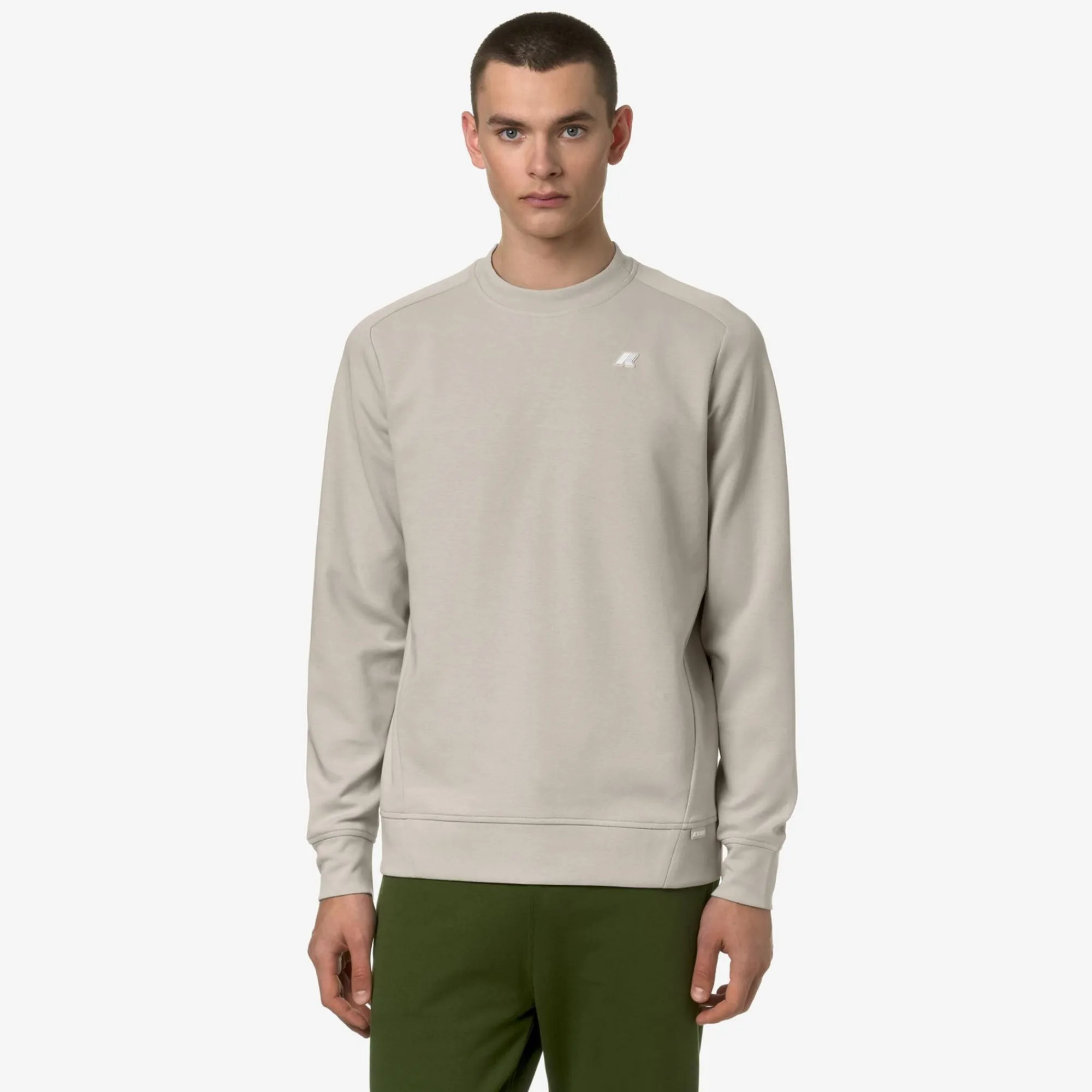 K-WAY Medine Interlock - Fleece - Jumper - Man - Beige Lt Flash Sale