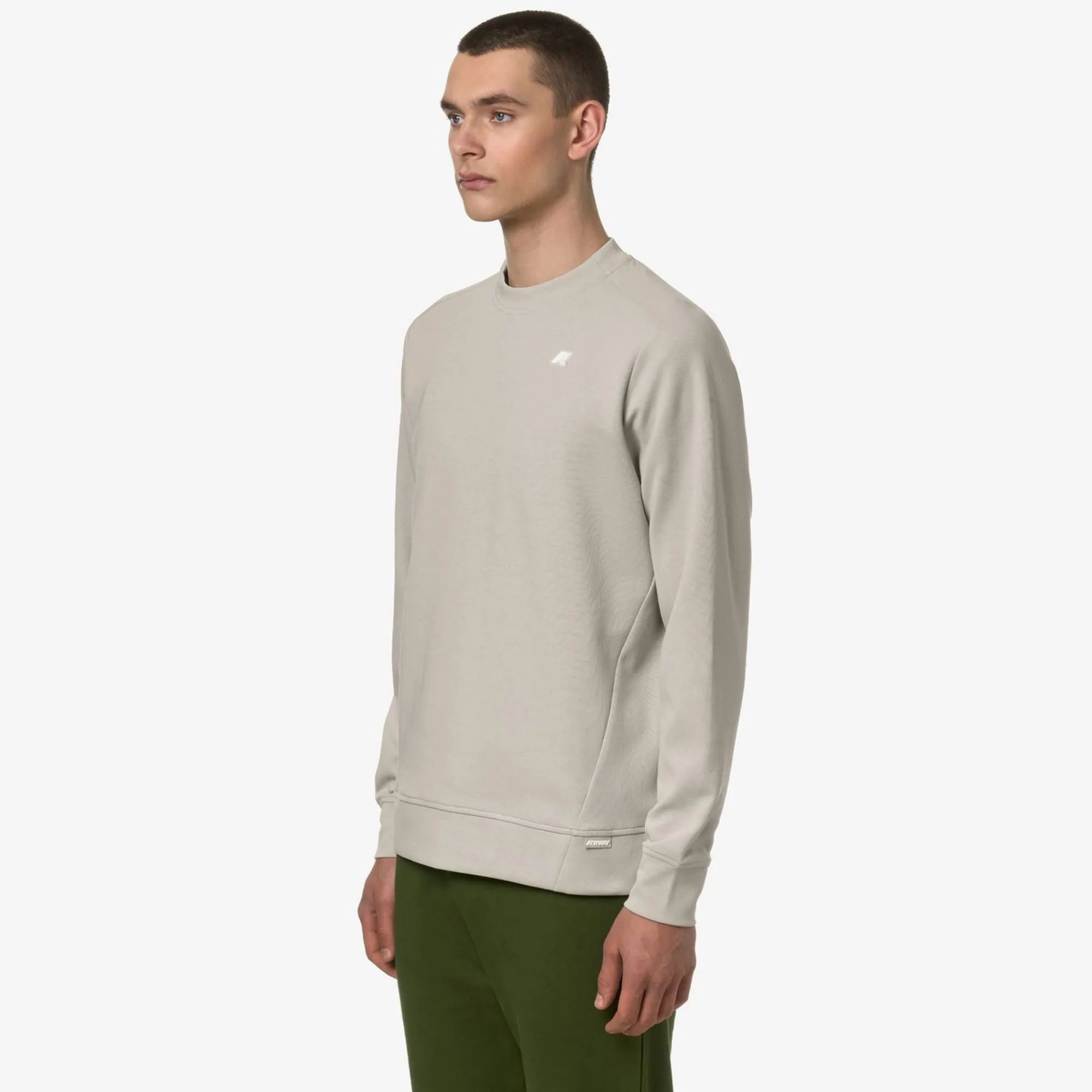 K-WAY Medine Interlock - Fleece - Jumper - Man - Beige Lt Flash Sale