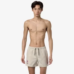 K-WAY Mehdy Orient Express Ac - Bathing Suits - Swimming Trunk - Man - Grey Vapor Store