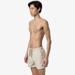 K-WAY Mehdy Orient Express Ac - Bathing Suits - Swimming Trunk - Man - Grey Vapor Store