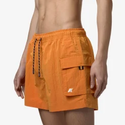 K-WAY Mellow Mini Ripstop - Bathing Suits - Swimming Trunk - Man - Orange Md Clearance