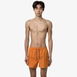 K-WAY Mellow Mini Ripstop - Bathing Suits - Swimming Trunk - Man - Orange Md Clearance