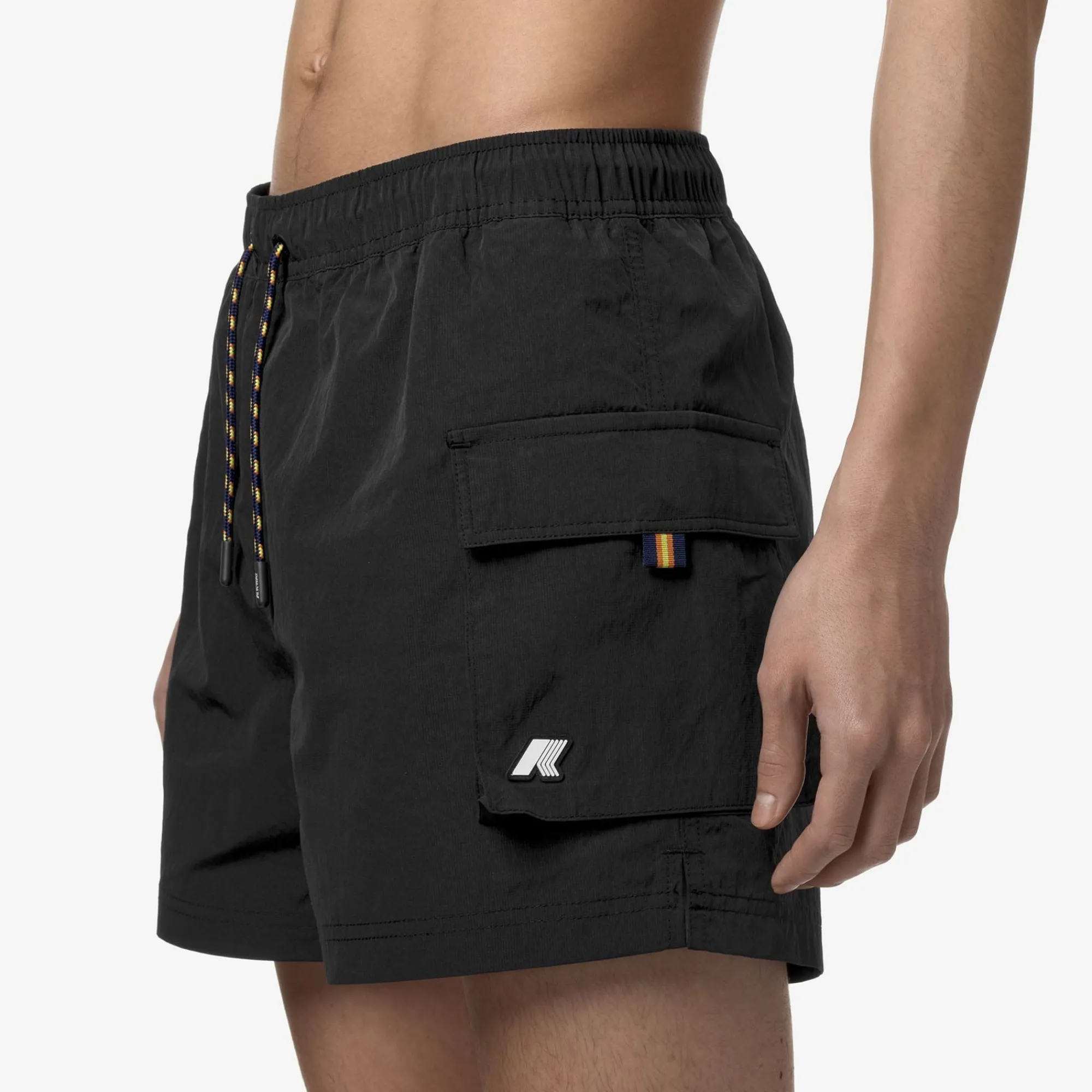 K-WAY Mellow Mini Ripstop - Bathing Suits - Swimming Trunk - Man - Black Pure Cheap
