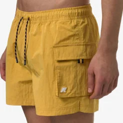 K-WAY Mellow Mini Ripstop - Bathing Suits - Swimming Trunk - Man - Yellow Mimosa Shop