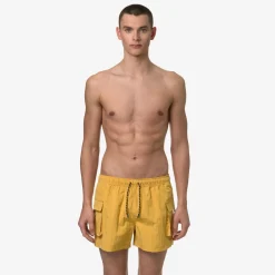 K-WAY Mellow Mini Ripstop - Bathing Suits - Swimming Trunk - Man - Yellow Mimosa Shop