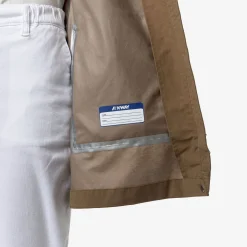 K-WAY Mirelle Cotton Feel - Jackets - Short - Woman - Brown Corda Hot