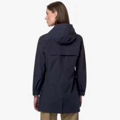 K-WAY Mirelle Cotton Feel - Jackets - Short - Woman - Blue Depth Hot
