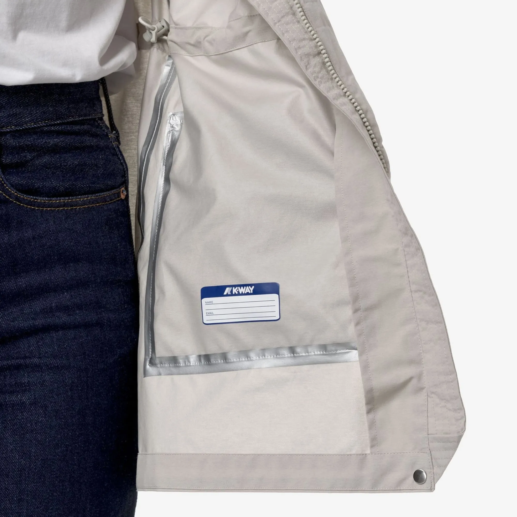 K-WAY Mirelle Cotton Feel - Jackets - Short - Woman - Beige Lt Hot