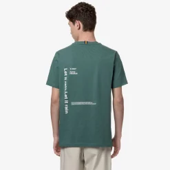 K-WAY Odom Letitrain - T-Shirtstop - T-Shirt - Man - Green Palm Sale
