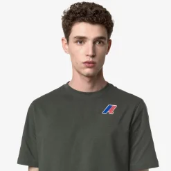K-WAY Odom Lf - T-Shirtstop - T-Shirt - Unisex - Green Blackish Online