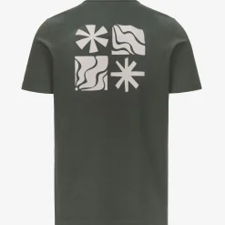 K-WAY Odom Lf - T-Shirtstop - T-Shirt - Unisex - Green Blackish Clearance