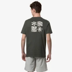 K-WAY Odom Lf - T-Shirtstop - T-Shirt - Unisex - Green Blackish Clearance