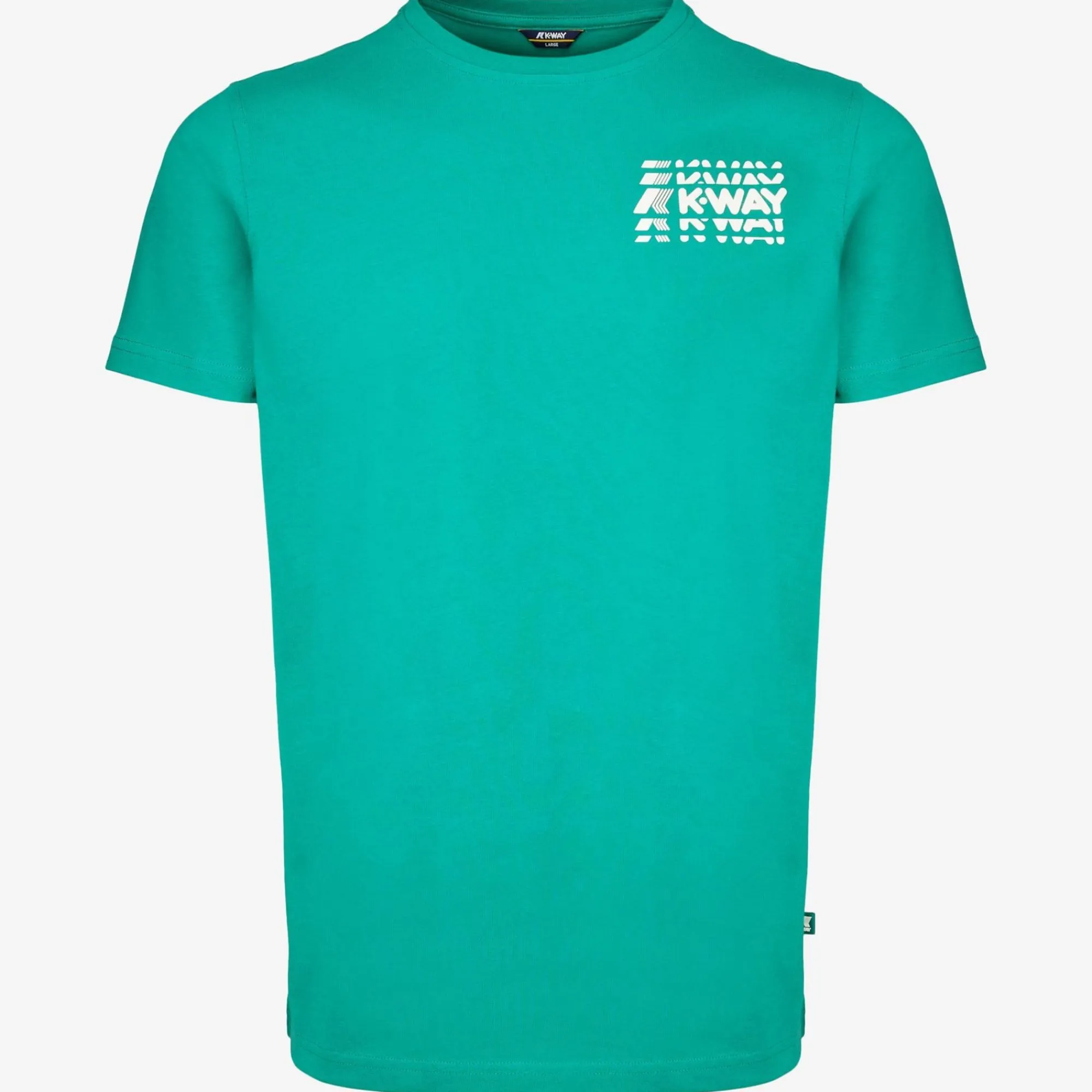 K-WAY Odom Multiple Lettering - T-Shirtstop - T-Shirt - Man - Green Outlet