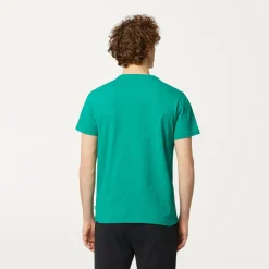 K-WAY Odom Multiple Lettering - T-Shirtstop - T-Shirt - Man - Green Outlet