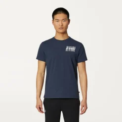 K-WAY Odom Multiple Lettering - T-Shirtstop - T-Shirt - Man - Blue Depth Best