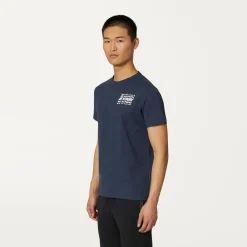 K-WAY Odom Multiple Lettering - T-Shirtstop - T-Shirt - Man - Blue Depth Best