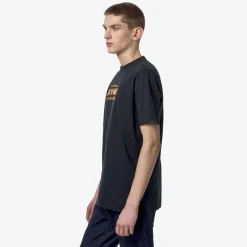 K-WAY Odom Typo - T-Shirtstop - T-Shirt - Man - Blue Depth Flash Sale