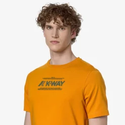 K-WAY Odom Typo - T-Shirtstop - T-Shirt - Man - Orange Md Store