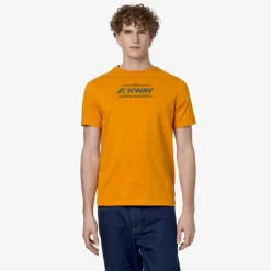 K-WAY Odom Typo - T-Shirtstop - T-Shirt - Man - Orange Md Store