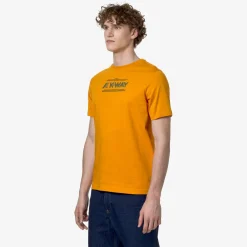 K-WAY Odom Typo - T-Shirtstop - T-Shirt - Man - Orange Md Store