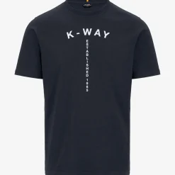 K-WAY Odom Typo Est. - T-Shirtstop - T-Shirt - Man - Blue Depth Clearance