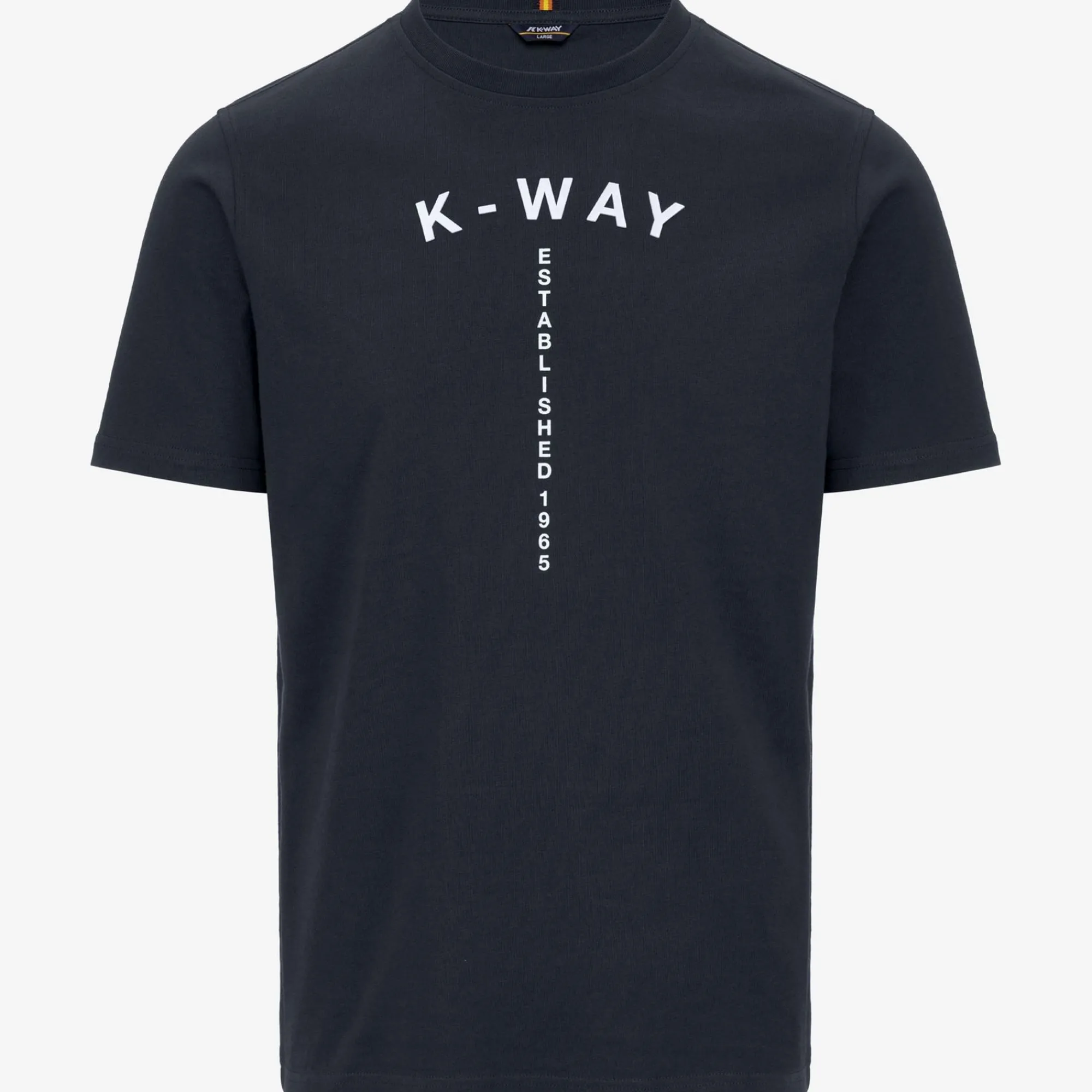 K-WAY Odom Typo Est. - T-Shirtstop - T-Shirt - Man - Blue Depth Clearance