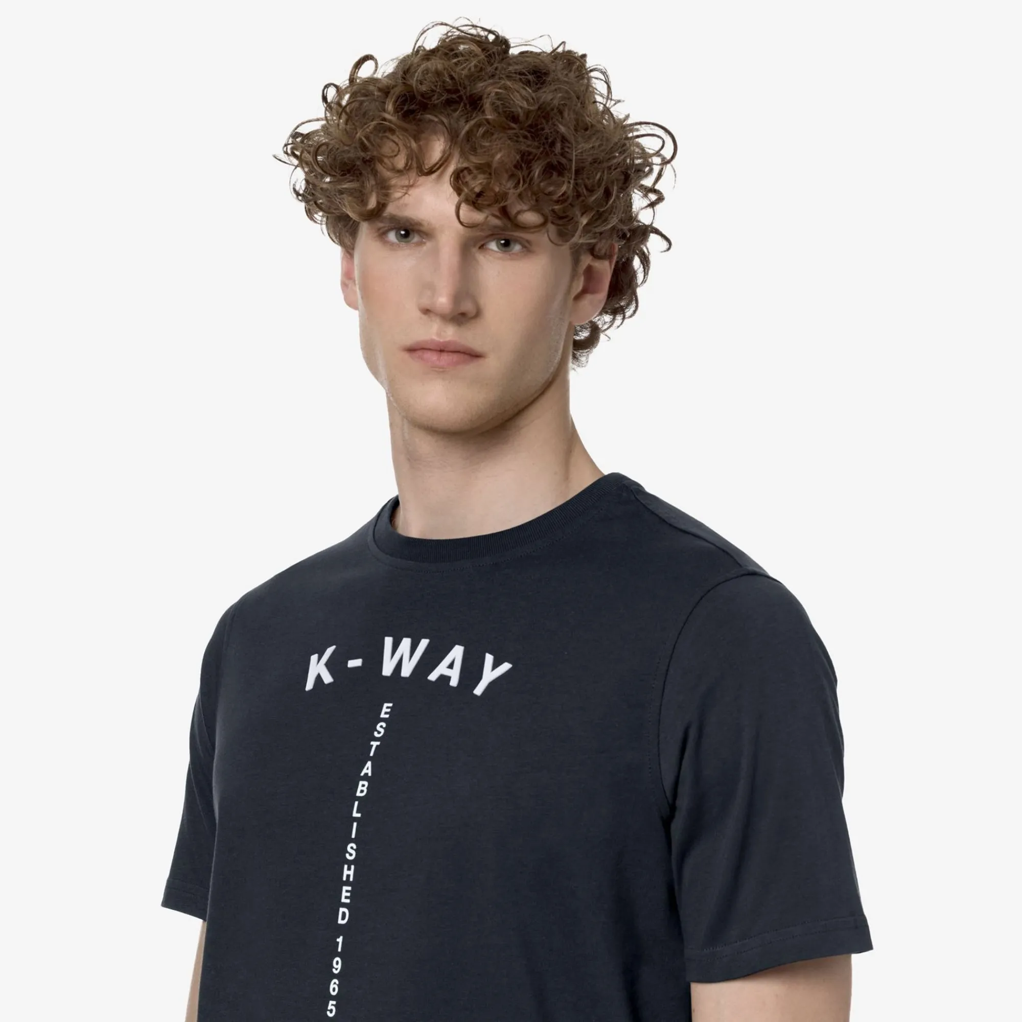 K-WAY Odom Typo Est. - T-Shirtstop - T-Shirt - Man - Blue Depth Clearance