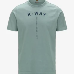 K-WAY Odom Typo Est. - T-Shirtstop - T-Shirt - Man - Green Mold Cheap