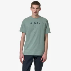 K-WAY Odom Typo Est. - T-Shirtstop - T-Shirt - Man - Green Mold Cheap