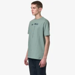 K-WAY Odom Typo Est. - T-Shirtstop - T-Shirt - Man - Green Mold Cheap