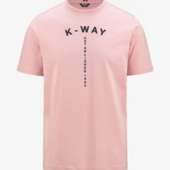 K-WAY Odom Typo Est. - T-Shirtstop - T-Shirt - Man - Pink Ash Best