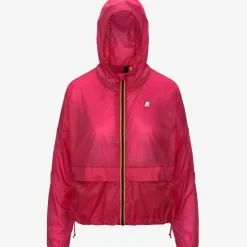 K-WAY Ophel Light Micro Ripstop - Jackets - Short - Woman - Red Berry Hot