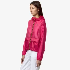 K-WAY Ophel Light Micro Ripstop - Jackets - Short - Woman - Red Berry Hot