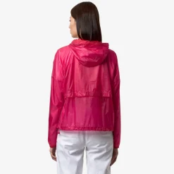 K-WAY Ophel Light Micro Ripstop - Jackets - Short - Woman - Red Berry Hot