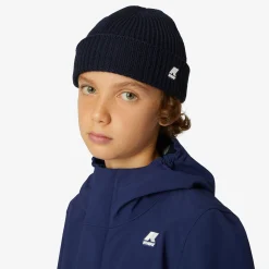 K-WAY P. Brice Cardigan Stitch - Headwear - Hat - Kid Unisex - Blue Depth Cheap