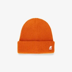 K-WAY P. Brice Cardigan Stitch - Headwear - Hat - Kid Unisex - Orange Rust Sale