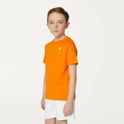 K-WAY P. Edwing Round Sleeves Three Pack - T-Shirtstop - T-Shirt - Boy - Blue D-Orange-Yellow Outlet