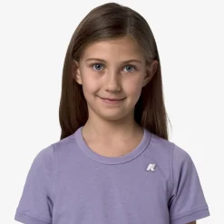 K-WAY P. Emel - T-Shirtstop - T-Shirt - Girl - Violet Glicine Flash Sale