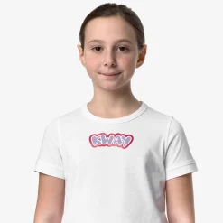 K-WAY P. Emel Graphic - T-Shirtstop - T-Shirt - Girl - White Fashion