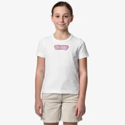 K-WAY P. Emel Graphic - T-Shirtstop - T-Shirt - Girl - White Fashion